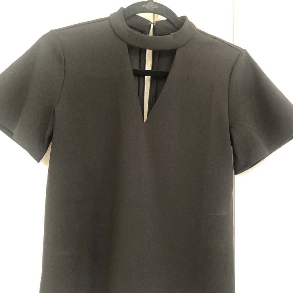Black blouse.